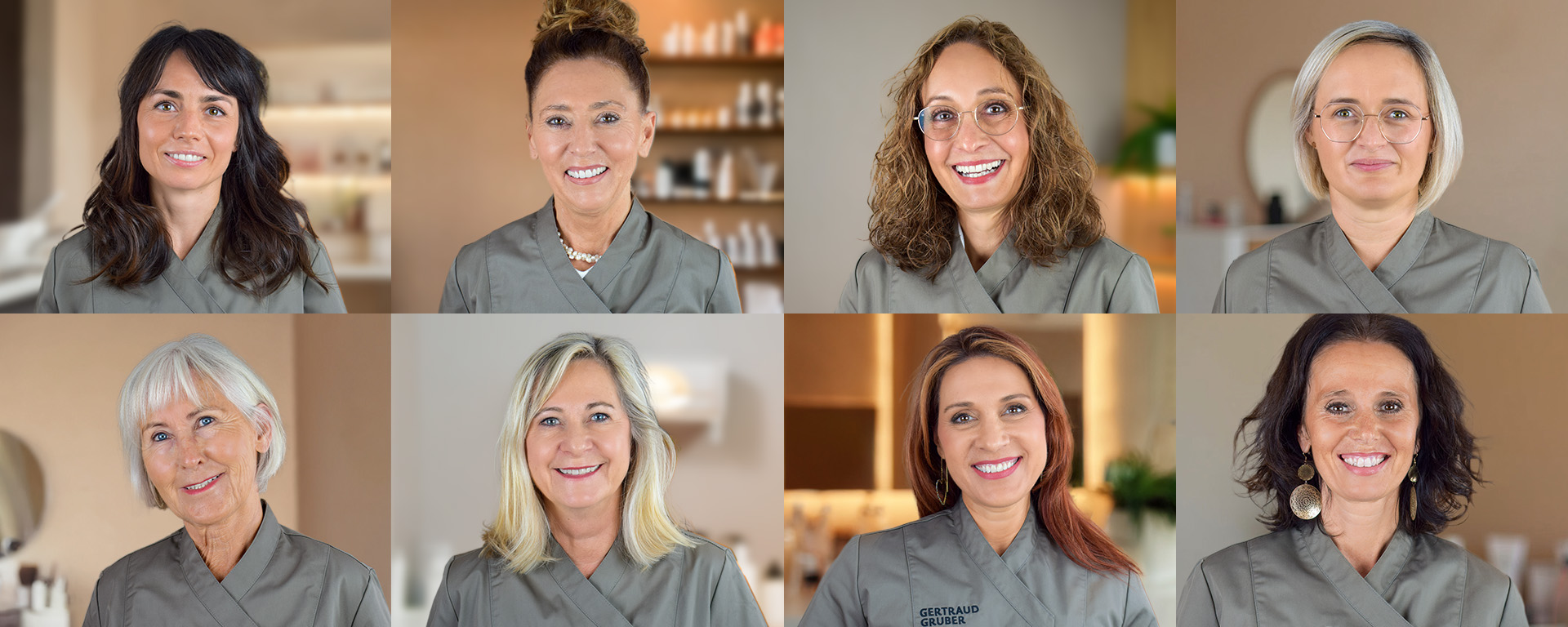 Eine Auswahl der über 1200 Gertraud GruberFachkosmetikerinnen 